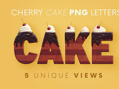 Cherry Cake - 3D Lettering