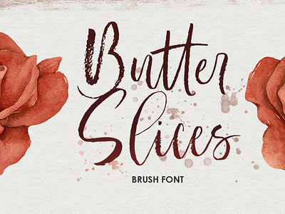 Butter Slices - Brush Font