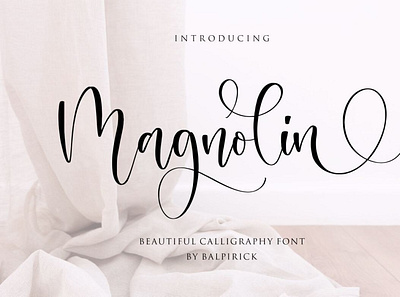 Magnolin Beautiful Calligraphy Font font handwrittenfont scriptfont typography