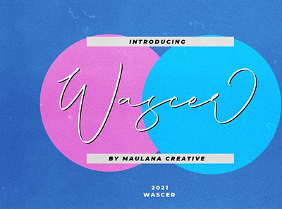 Wascer Modern Script Brush Font font handwrittenfont scriptfont typography