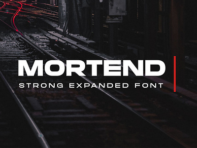 Mortend - Extended Family digitalart font typeface typography