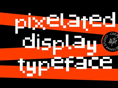 Pixelated Display Font