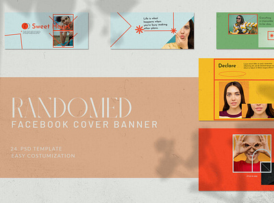 Randomed Facebook Cover Banner covers digitalart facebook template