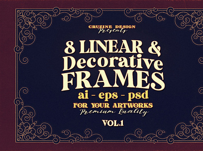 8 Decorative & Linear Frames decorative digitalart frames ornamentals