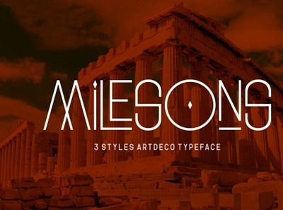 GR Milesons – Artdeco Typeface artdecofont font typeface typography