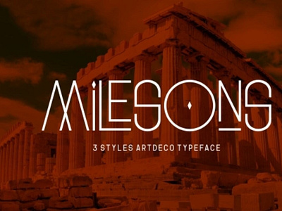 GR Milesons – Artdeco Typeface