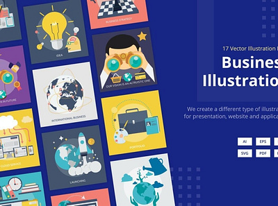 17 Business Vector Illustration digitalart ecommerce illustrations