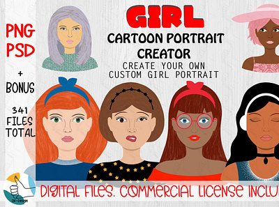 Girl Portrait digitalart female girl illustrations portrait