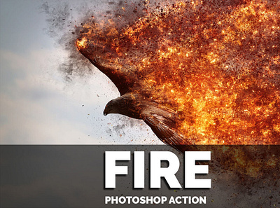 Fire Photoshop Action actions digitalart effects photoshop