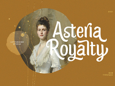 Asteria Royalty - Handwriting Font comicfont digitalart font typography