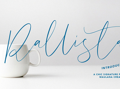 Rallista Chic Signature Font font handwrittenfont scriptfont typography