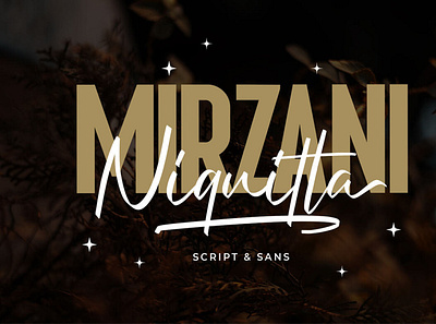 Niquitta Mirzani - Font Duo font handwrittenfont scriptfont typography
