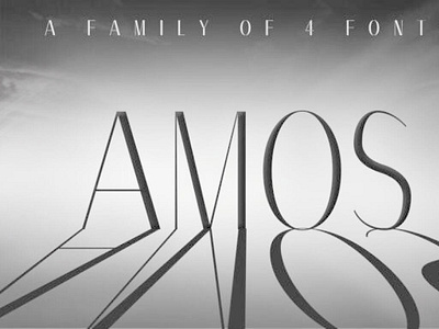 Amos Font Family elegantfont font typeface typography