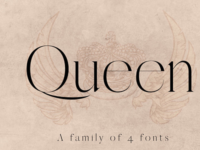 QUEEN: An Elegant Serif Font font modernfont seriffont typeface typography
