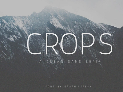 Crops - A Clean Sans Serif font sansserif typeface typography