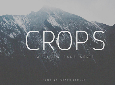 Crops - A Clean Sans Serif font sansserif typeface typography