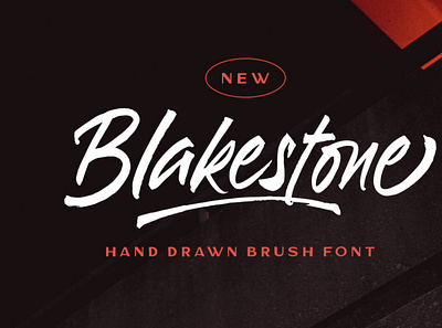 Blakestone - Hand drawn Brush font brushfont font handwritten typography