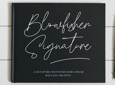 Blowfisher Signature Script calligraphy font handwrittenfont signaturefont typography