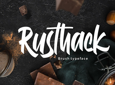 Rusthack brushfont font handwrittenfont scriptfont typography