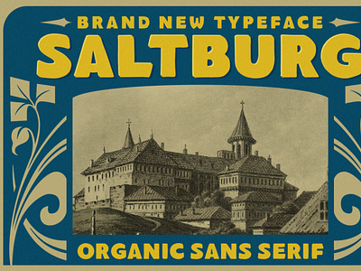 Saltburg - Organic Sans Serif digitalart font sansserif typography vintagefont