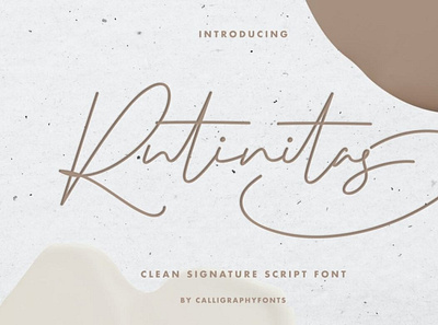 Rutinitas calligraphy font handwrittenfont scriptfont typography