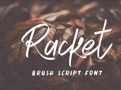 Racket Brush Script