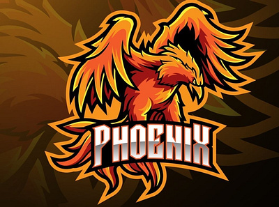 Phoenix Esport Mascot illustration logo logodesign mascot