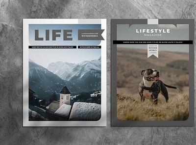 Lifestyle Indesign Template indesign magazine print template