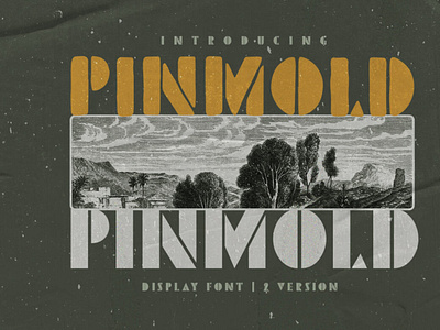 Pinmold - Modern Stencil Font