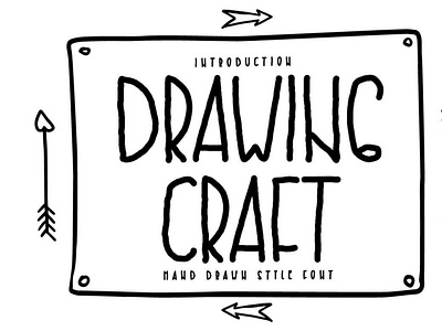 Drawing Craft - Hand drawn font