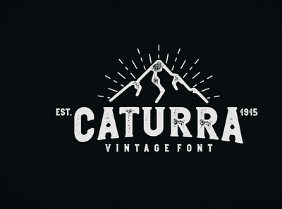 Caturra Vintage Font erodedfont font typography vintagefont