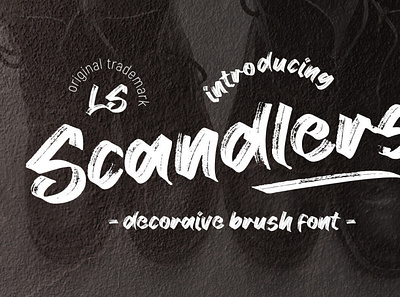 Scandlers brushfont font markerfont typeface typography