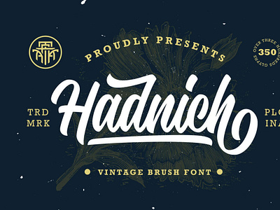 Hadnich - Modern Script font handwrittenfont scriptfont typography