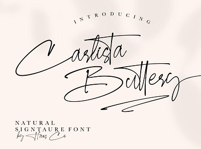 Carlista Buttery by HansCo calligraphy font handwrittenfont scriptfont typography