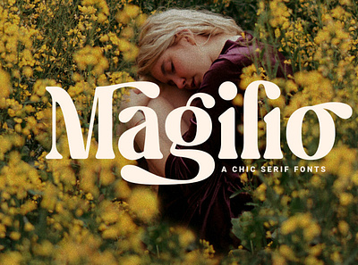 Magilio - A Chic Serif Fonts elegantfont font typeface typography