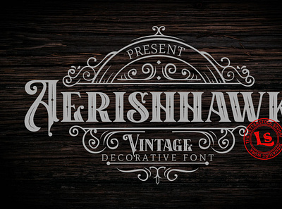 Aerishhawk Vintage Font digitalart font typeface typography vintagefont