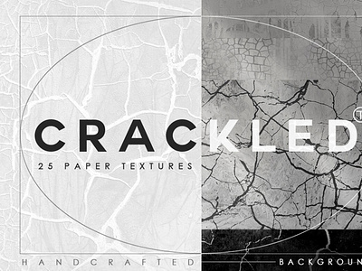 Abstract Crackled Paper Textures