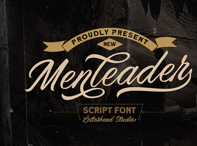 Menleader - Script font font typeface typography vintagefont