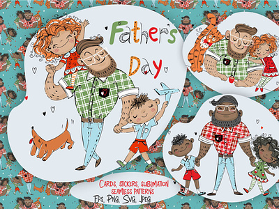Father's Day Digital Clipart