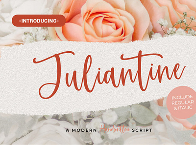 Juliantine font handwrittenfont scriptfont typography