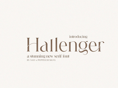 Hallenger Serif Font