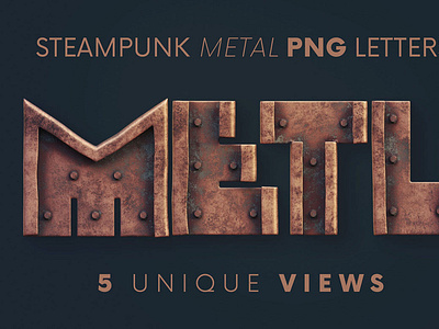 Steampunk Metal - 3D Lettering