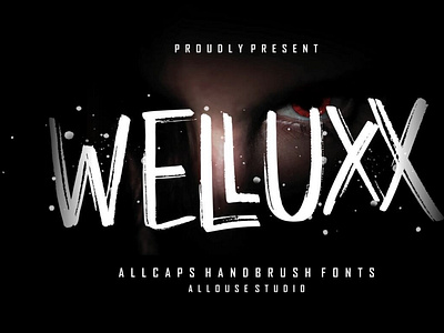 WELLUXX - Allcaps Handbrush Font