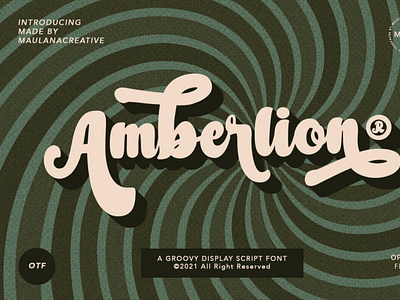 Amberlion Groovy Diplay Script Font