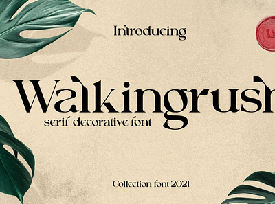 Walkingrush font typeface typography vintagefont