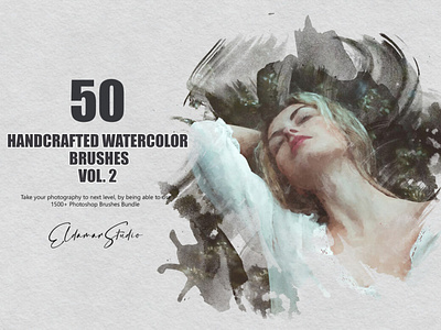 50 Handcrafted Watercolor Brushes