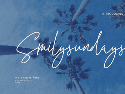 Smilysundays Signature Font font handwrittenfont scriptfont signaturefont typography