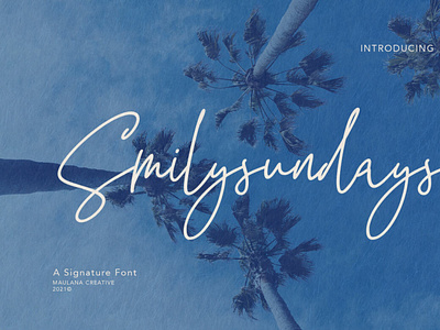 Smilysundays Signature Font font handwrittenfont scriptfont signaturefont typography