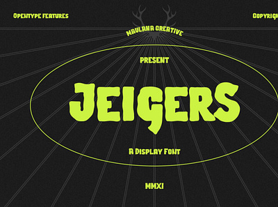 Jeigers Display Font displayfont font typeface typograpy