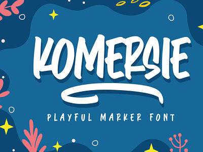 Komersie - Playful Marker font handwrittenfont scriptfont typography
